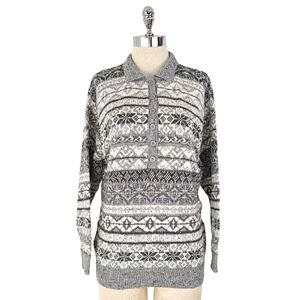 vintage 70's henley sweater